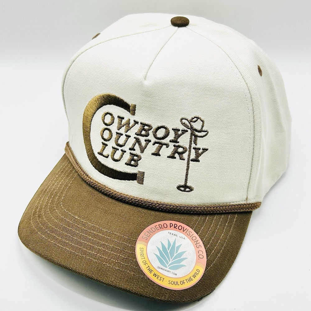 Sendero Provisions Cowboy Country Club Western Rope A-Frame Hat Cap Snapback